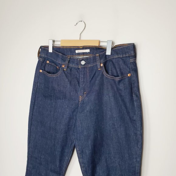 LEVI'S Dark Rinse 414 Relaxed Fitted Straight Leg Jeans - Picture 6 of 15